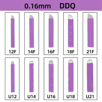 DDQ Violeta Microblading 0.16 mm Tebori Asmeņi Adatas Tetovējums adatas Pastāvīgu Aplauzums Adatu 12 14 16 18 21 Rokasgrāmatas Uzacu Asmeņi